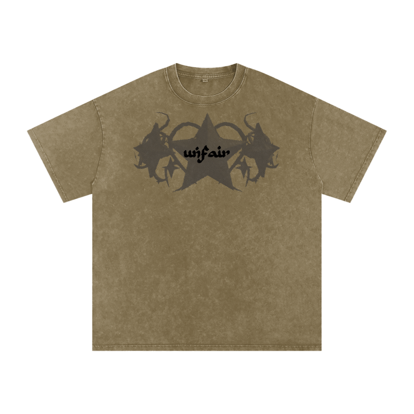 UG “Angelic” Acid Wash Tee (Multi Color / BLK Print)