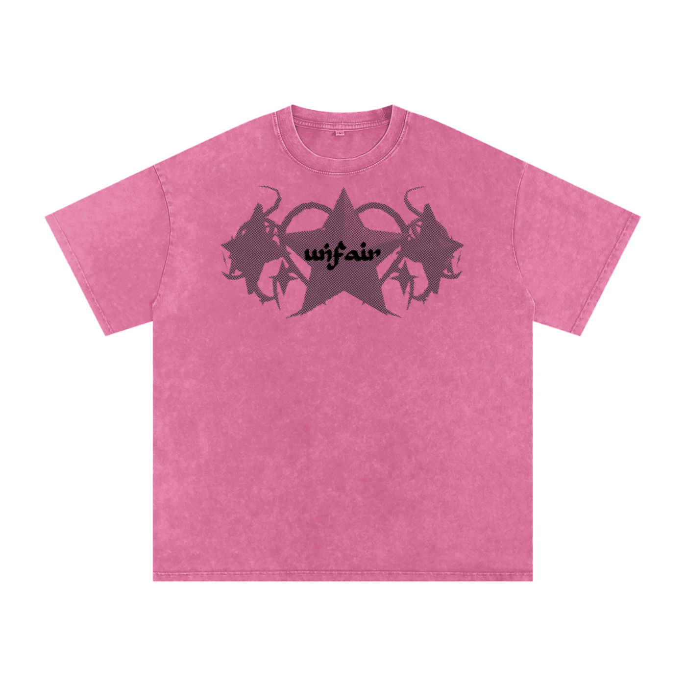 UG “Angelic” Acid Wash Tee (Multi Color / BLK Print)