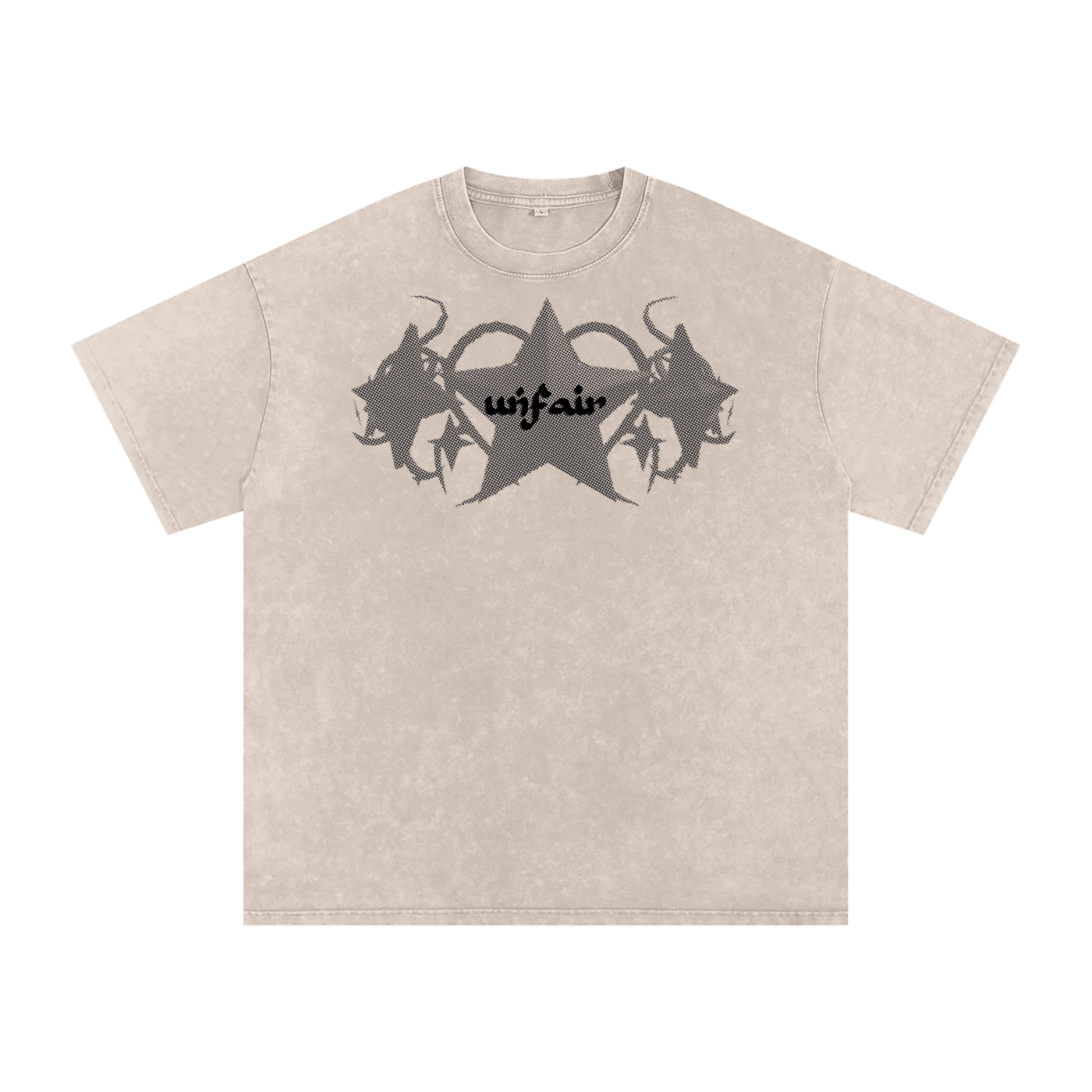 UG “Angelic” Acid Wash Tee (Multi Color / BLK Print)
