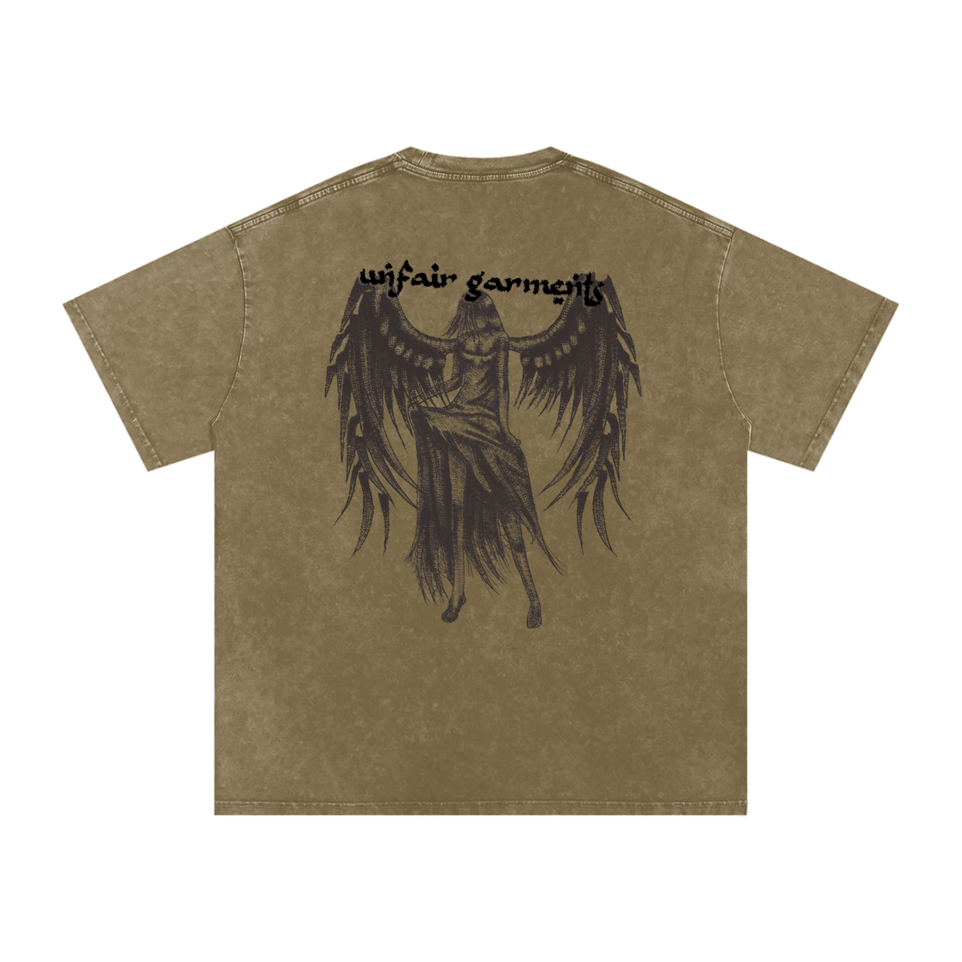 UG “Angelic” Acid Wash Tee (Multi Color / BLK Print)