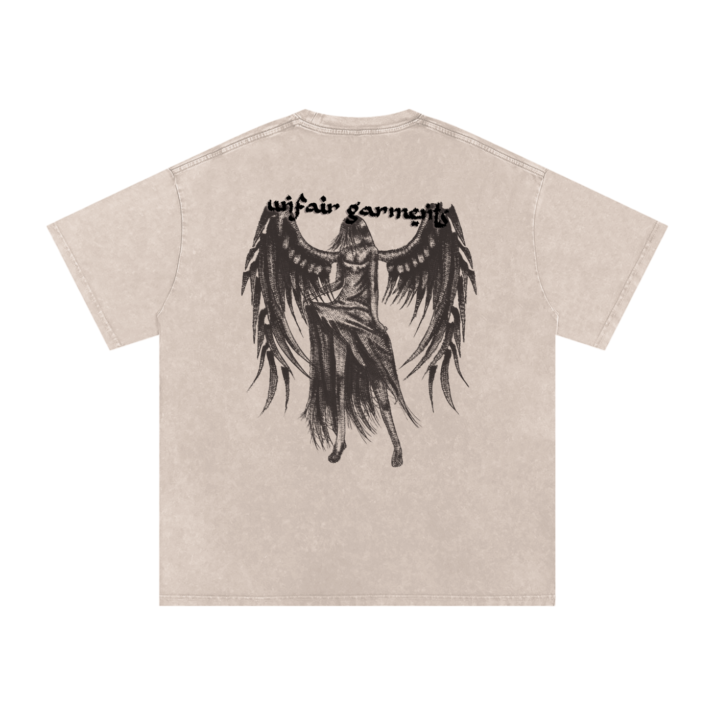 UG “Angelic” Acid Wash Tee (Multi Color / BLK Print)