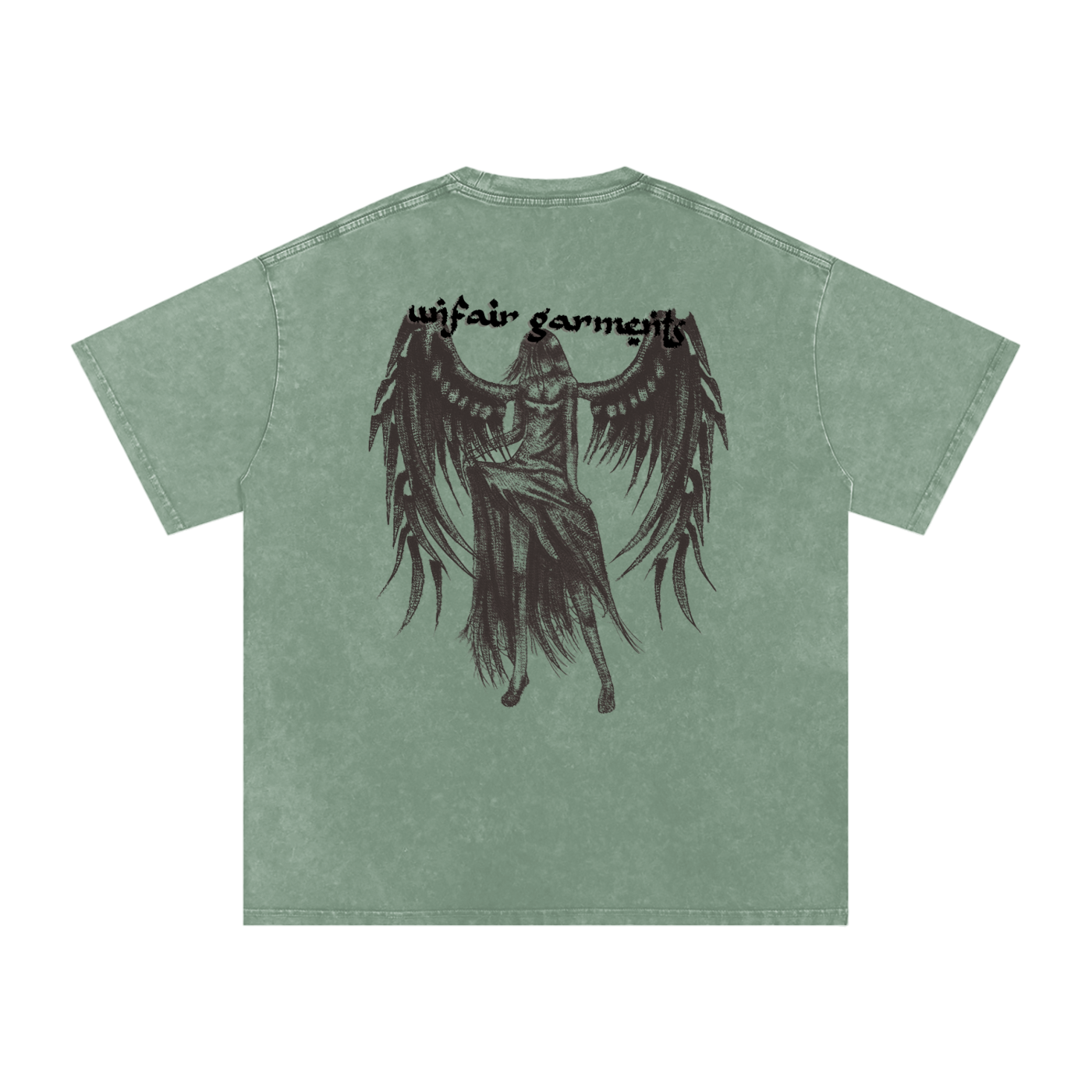 UG “Angelic” Acid Wash Tee (Multi Color / BLK Print)