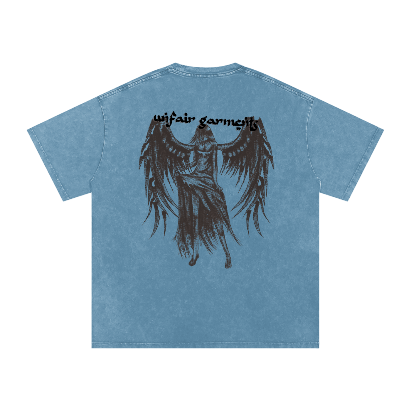 UG “Angelic” Acid Wash Tee (Multi Color / BLK Print)