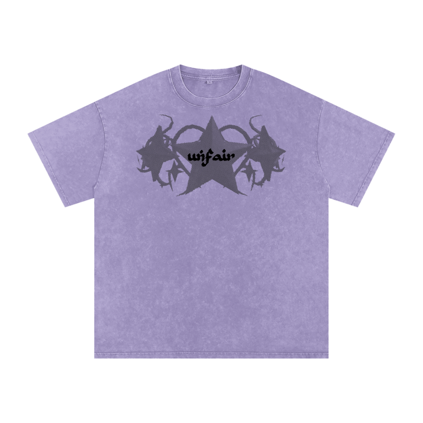 UG “Angelic” Acid Wash Tee (Multi Color / BLK Print)