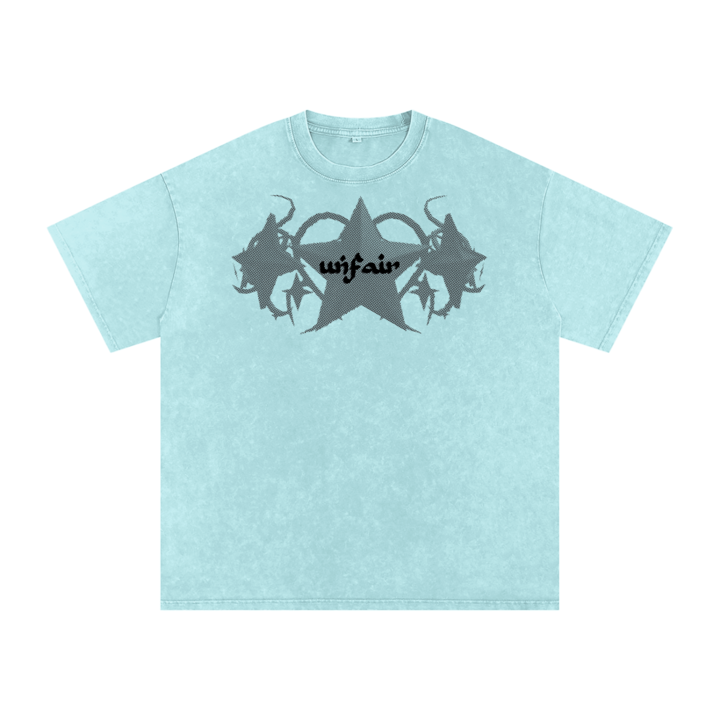 UG “Angelic” Acid Wash Tee (Multi Color / BLK Print)