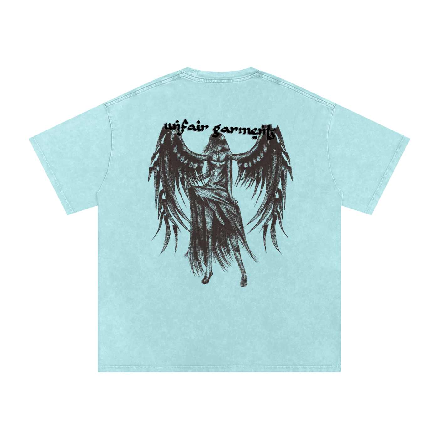 UG “Angelic” Acid Wash Tee (Multi Color / BLK Print)