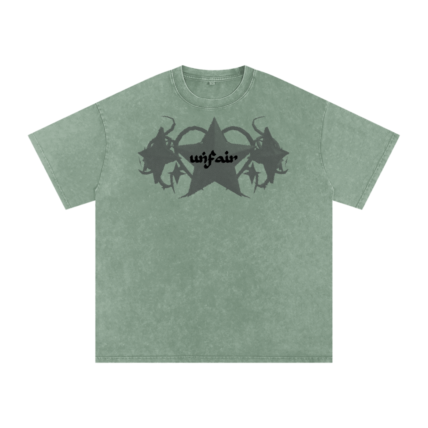 UG “Angelic” Acid Wash Tee (Multi Color / BLK Print)