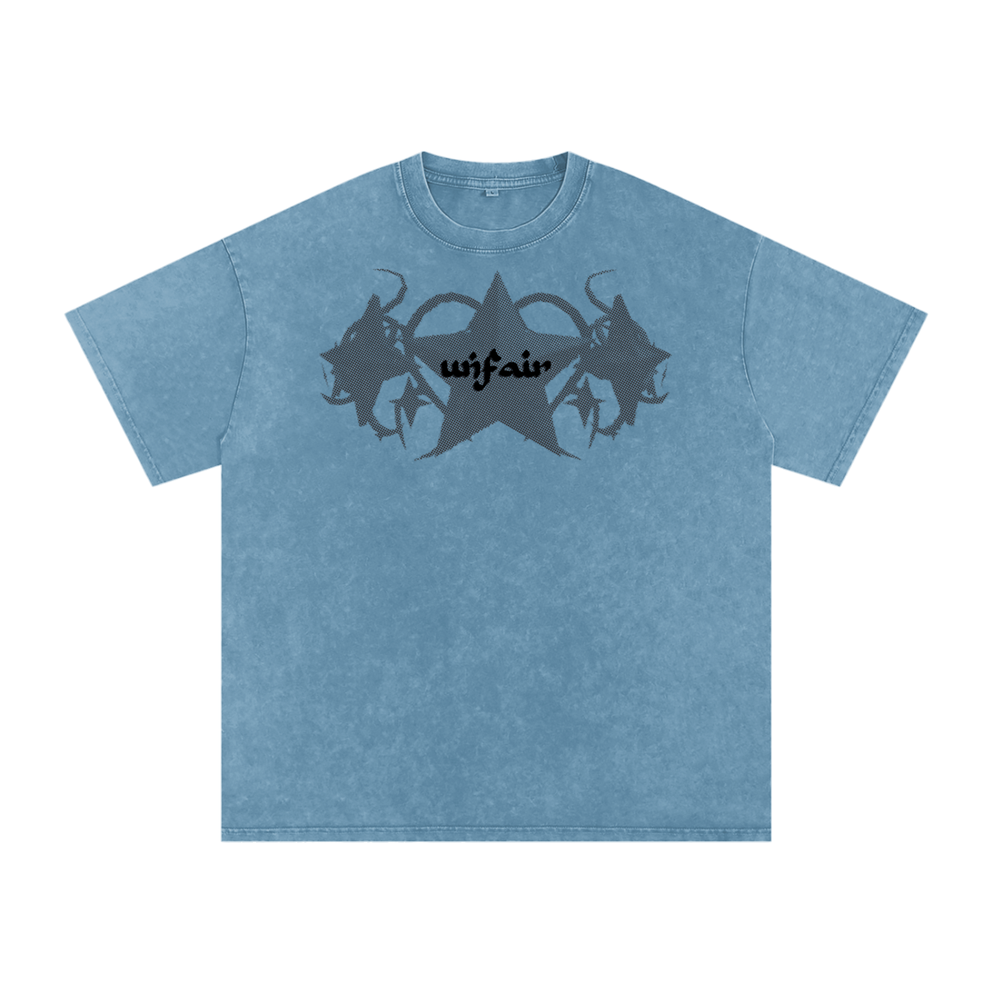 UG “Angelic” Acid Wash Tee (Multi Color / BLK Print)