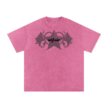 UG “Angelic” Acid Wash Tee (Multi Color / BLK Print)