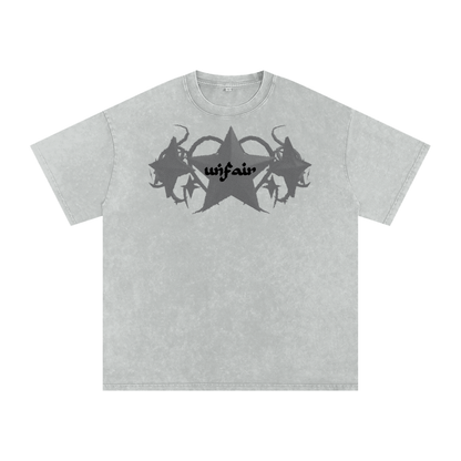 UG “Angelic” Acid Wash Tee (Multi Color / BLK Print)