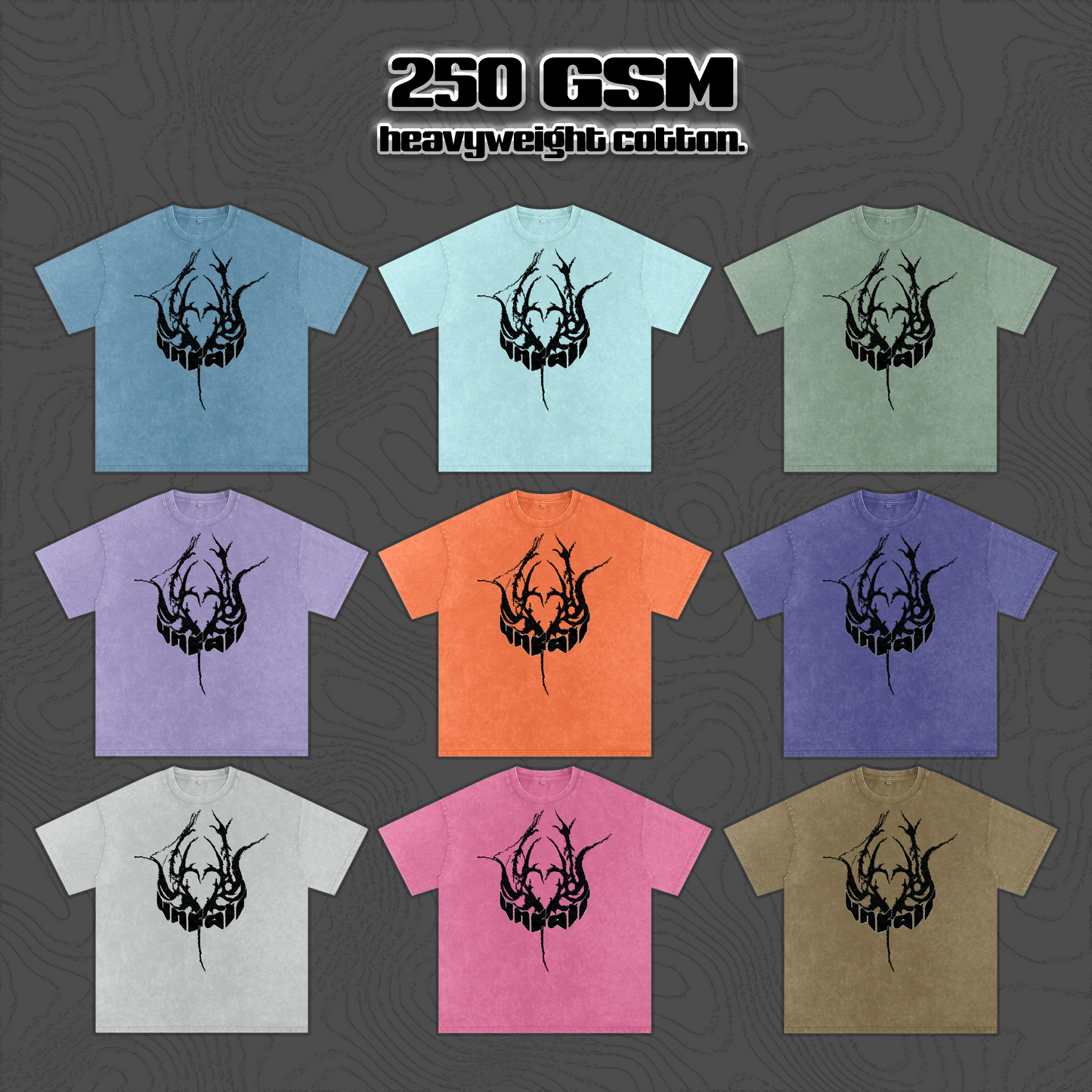 UG “Sigils” Acid Wash Tee (Multi Color)