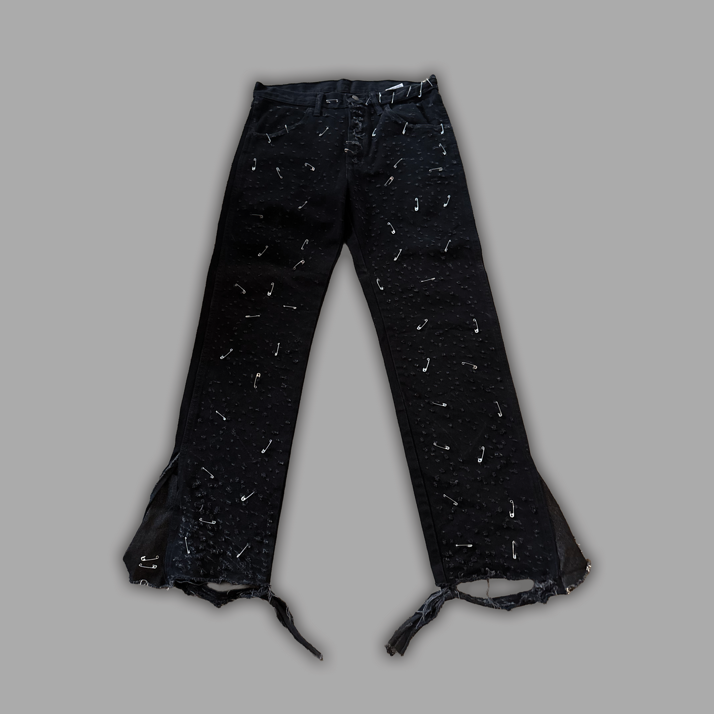 "Thrashed" Custom Flare Denim